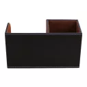 Rangement bureau porte-stylo original en cuir PU