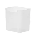 Rangement bureau porte-stylo en plastique transparent