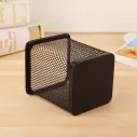 Rangement bureau porte-stylo rectangulaire en maille métallique