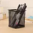 Rangement bureau porte-stylo rectangulaire en maille métallique 