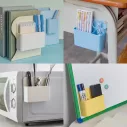 Rangement bureau de boîte en plastique magnétique classique