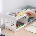 Rangement bureau en forme d'étagère creuse en plastique