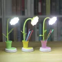 Lampes de bureau LED rechargeables design fleur 