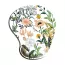 Tapis de souris fleuri avec assistant de poignet
