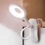 Lampe de bureau LED rechargeable flexible avec pince