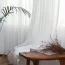 Rideaux salon transparents blancs solides