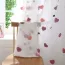 Rideau salon en tulle avec motif de cœurs multicolores