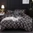 Linge de lit luxe tricolore en polyester avec taies d'oreiller