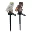 Décorations d'extérieur lampe solaire LED design hiboux