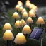 Champignon lampe extérieur solaire décoratif