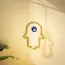 Décoration murale Sun catcher en bois design khamsa
