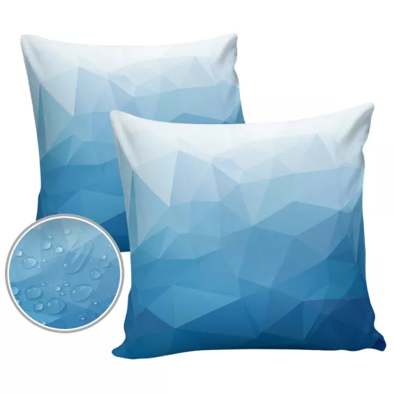 Housse de coussin imperméable imitation cube de glace