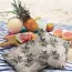 Housse de coussin imperméable motif cocotier