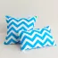 housse de coussin imperméable bicolore motif zig zag