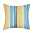 Housse de coussin imperméable motif bandes verticales