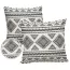 Housse de coussin imperméable avec des motifs géométriques