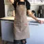 Tablier de cuisine pour adulte avec 2 poches à la taille