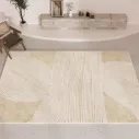 Tapis de chambre embellissant en coton à motifs