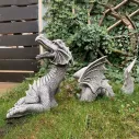 Décorations d'extérieur en sculpture de dragon en résine