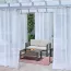 Décorations d'extérieur rideaux transparents imperméables