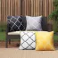 Housses de coussin imperméables d'extérieur à motif géométrique