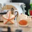 Salière et poivrier durable en céramique en forme de coquillage et étoile