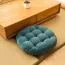 Coussin de chaise unicolore rond capitonné 