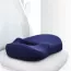 Coussin de chaise bleu marine amovible et respirant