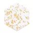 Dessous de verre luxe en feuille d'or acrylique hexagonale 