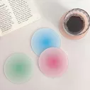 Dessous de verre rond en acrylique avec des couleurs attrayants 