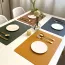 Set de table accueillant en cuir double couche 