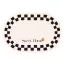 Set de table thermique en PU noir et blanc 
