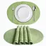 Set de table décoratif vert en fil de coton 