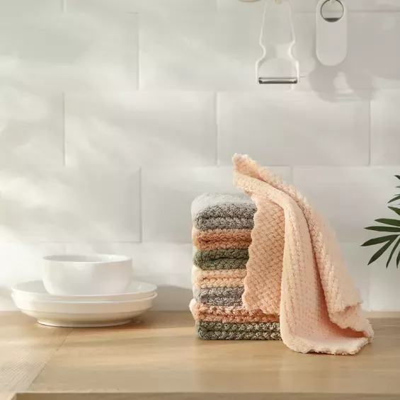Torchon de cuisine multi-usages en microfibre antiadhésif