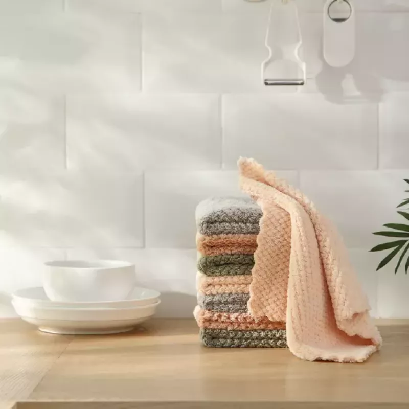 Torchon de cuisine multi-usages en microfibre antiadhésif
