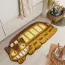 Tapis de chambre créatif en 3D en forme de chat bus jaune 