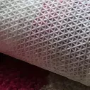 Tapis de chambre doux et confortable en acrylique blanc à motifs cerise 