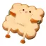 Coussin de chaise style toast carré