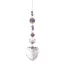 Sun catcher avec pendentif diamant motif coeur
