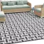 Tapis d'extérieur imperméable en Polyester