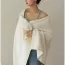 Serviette de bain blanc cassé en coton