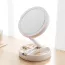 Miroir LED blanc double face de maquillage pratique