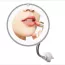 Miroir LED de maquillage flexible 