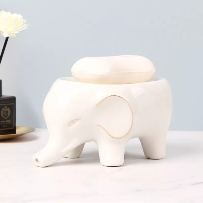 Porte savon éléphant avec vidange d'eau