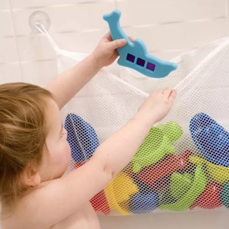 Rangement salle de bain en maille