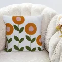 Housse de coussin à motif floral