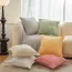 Housse de coussin en velours côtelé