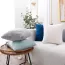 Housse de coussin en tissu peluche