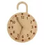 Horloge murale en bois design cadenas ouvert