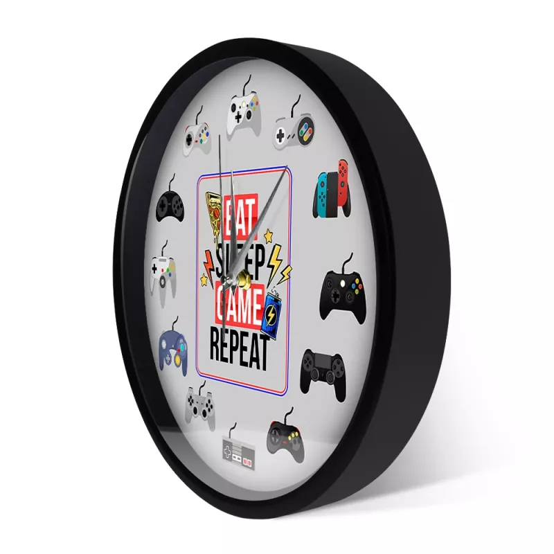 Horloge murale à motifs consoles de jeux